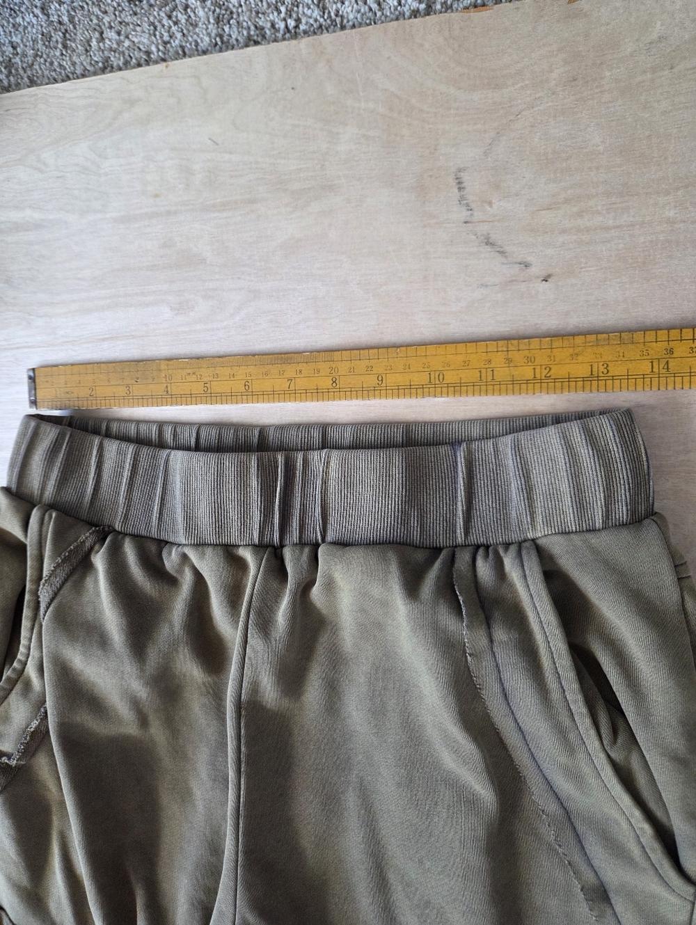 Athina Los Angeles Green Cargo Sweatpants With Pockets Snaps And Flaps - Picture 8 of 14